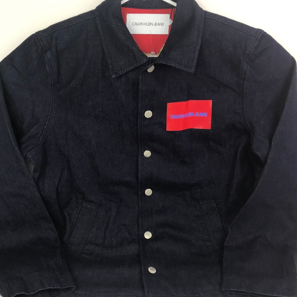 Calvin Klein Rinsed Denim Trucker Jean Jacket